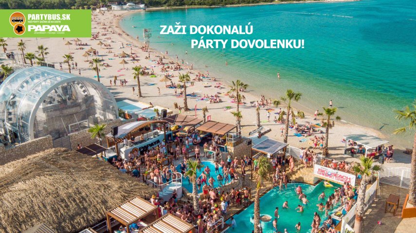 Pártydovolenka na Zrće 30.6. - 7.7.2018