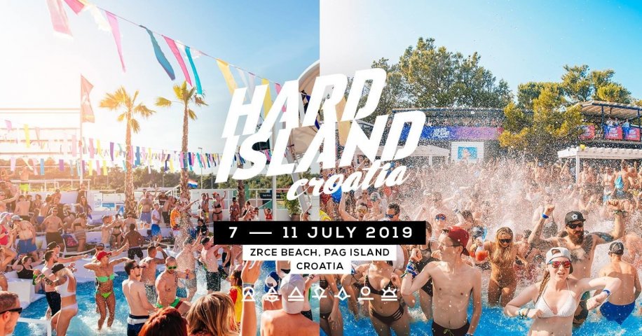 Pártydovolenka na Zrće | Hard Island a Wild & Free Festival