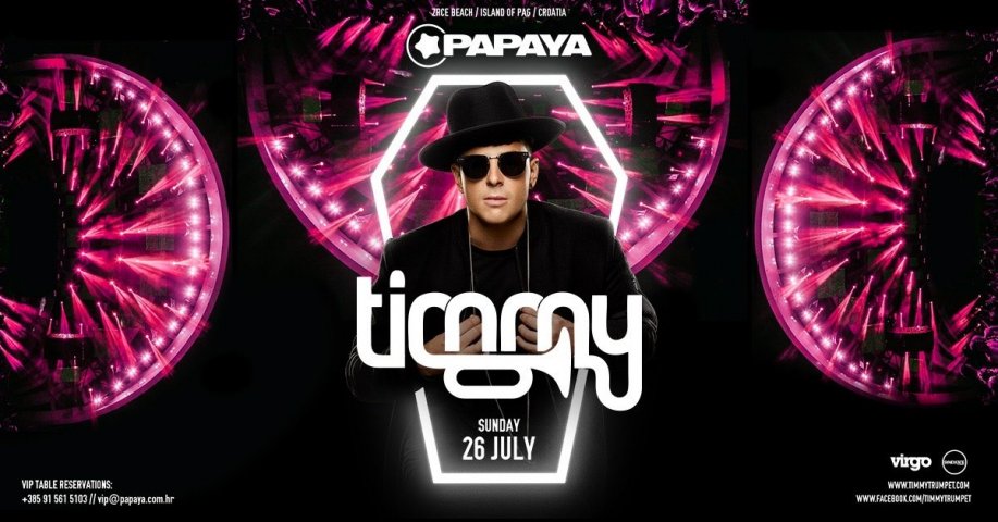 Timmy Trumpet @ Papaya klub Zrće  26.7. 2020 | vstupenky
