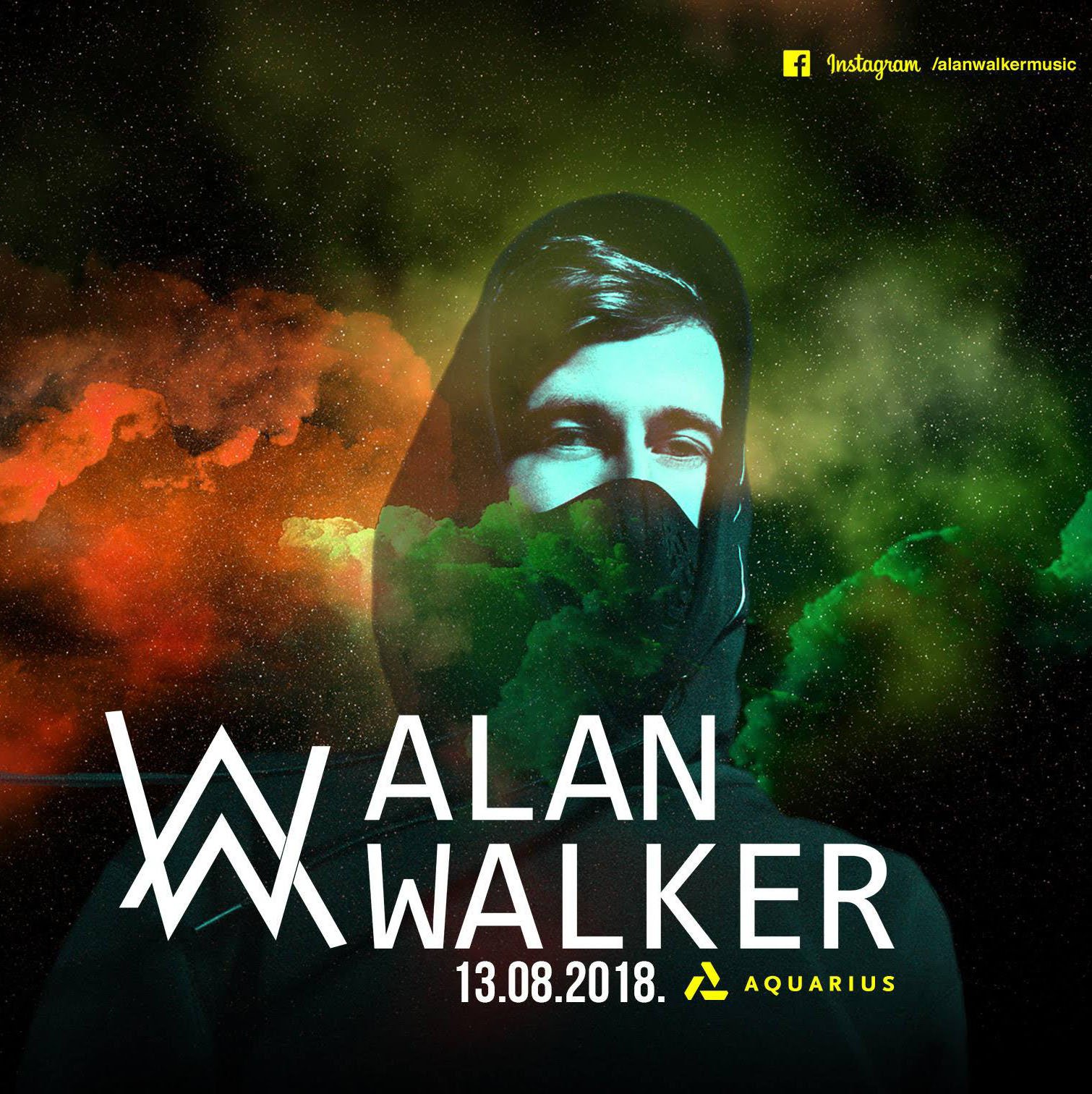 Alan Walker v klube Aquarius