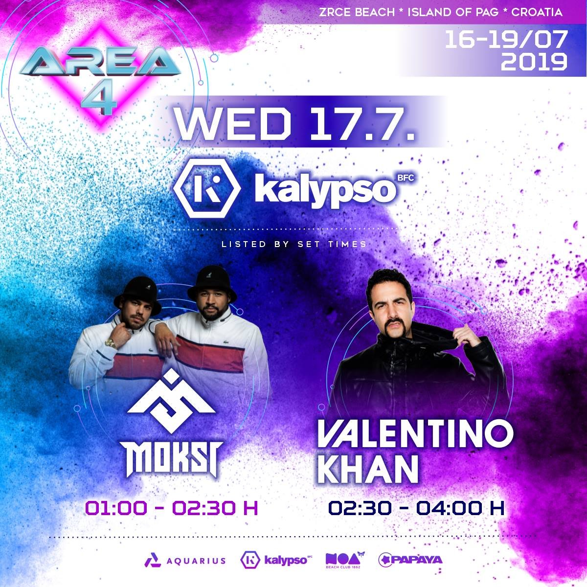 18.07. Miksi a Velentino Khan @ Kalypso klub, pláž Zrće