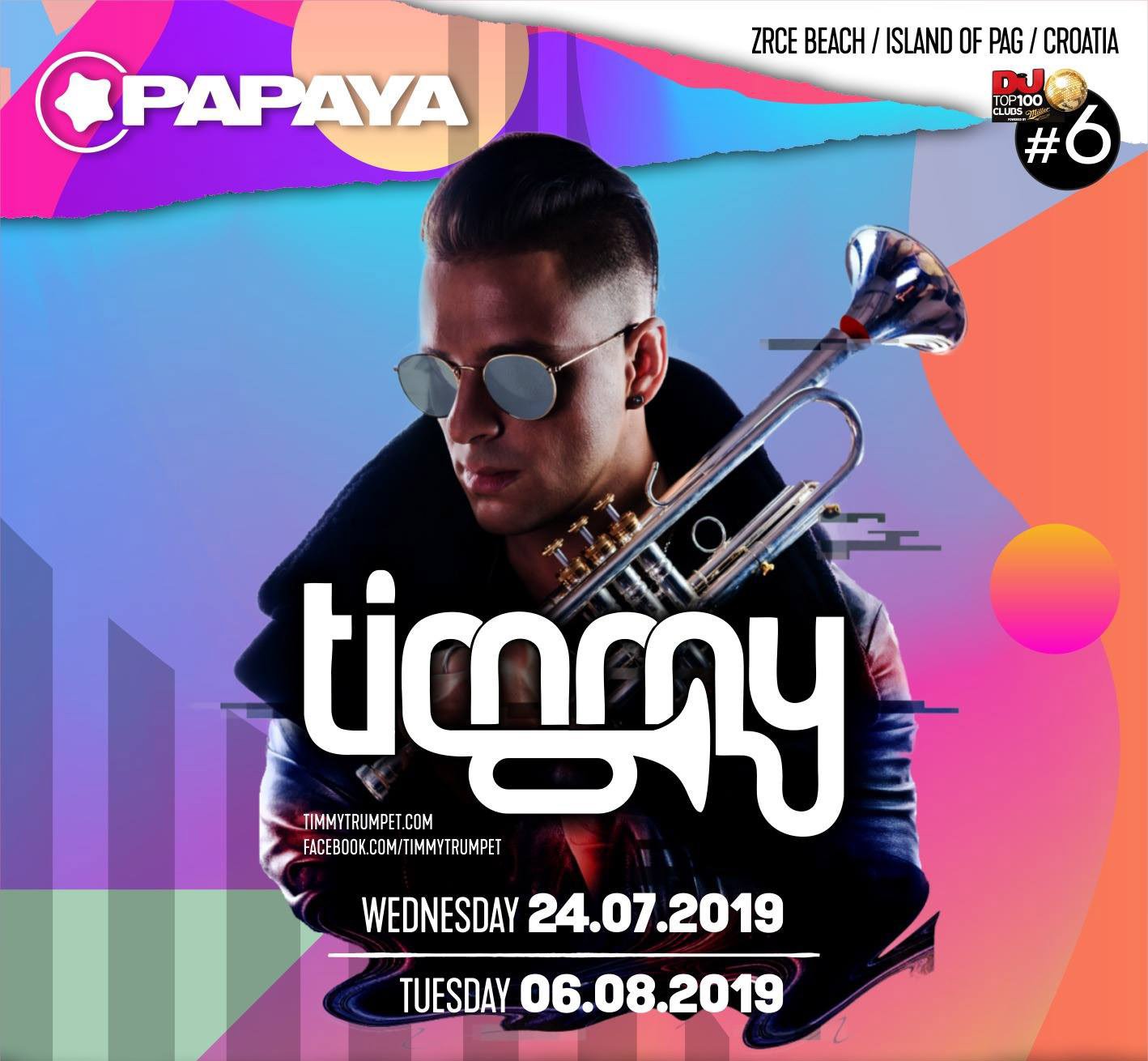 Timmy Trumpet 24 JUL 2019 Papaya club, Zrce beach, Island of Pag